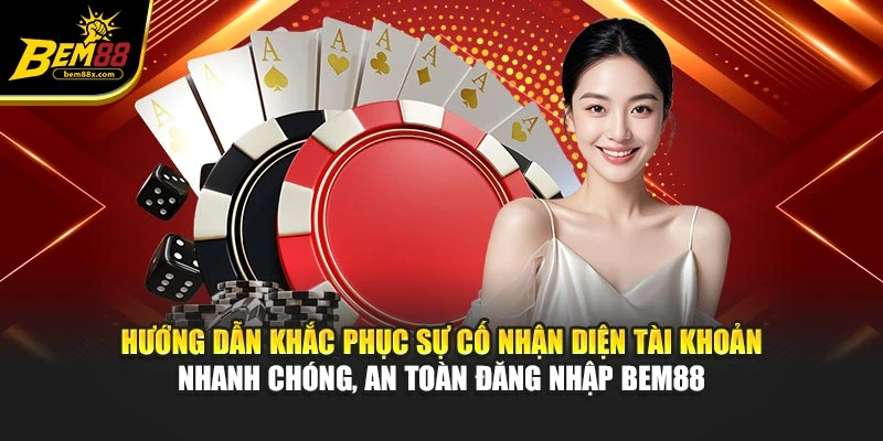Hướng dẫn khắc phục sự cố nhận diện tài khoản nhanh chóng, an toàn đăng nhập BEM88